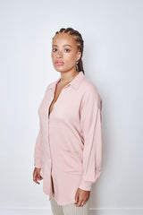 Chemise Boyfriend Adonis Rose Aquarelle