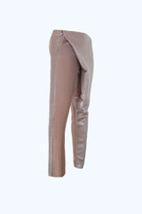 Pantalon Asymétrique Donna Rose Métallisé