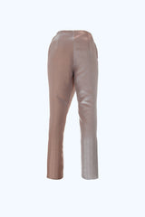 Pantalon Asymétrique Donna Rose Métallisé