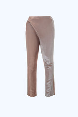 Pantalon Asymétrique Donna Rose Métallisé