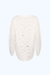 Pull Maille Ajourée Maeva Écru