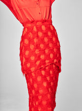 Jupe Asymétrique Early Bird Rouge