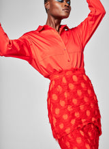 Jupe Asymétrique Early Bird Rouge