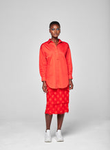 Jupe Asymétrique Early Bird Rouge