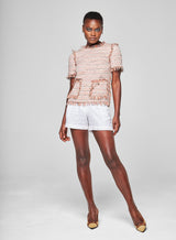 Top Hanoi Tweed Orange