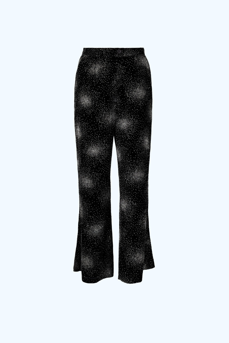 Pantalon Velours et Sequins Night Noir