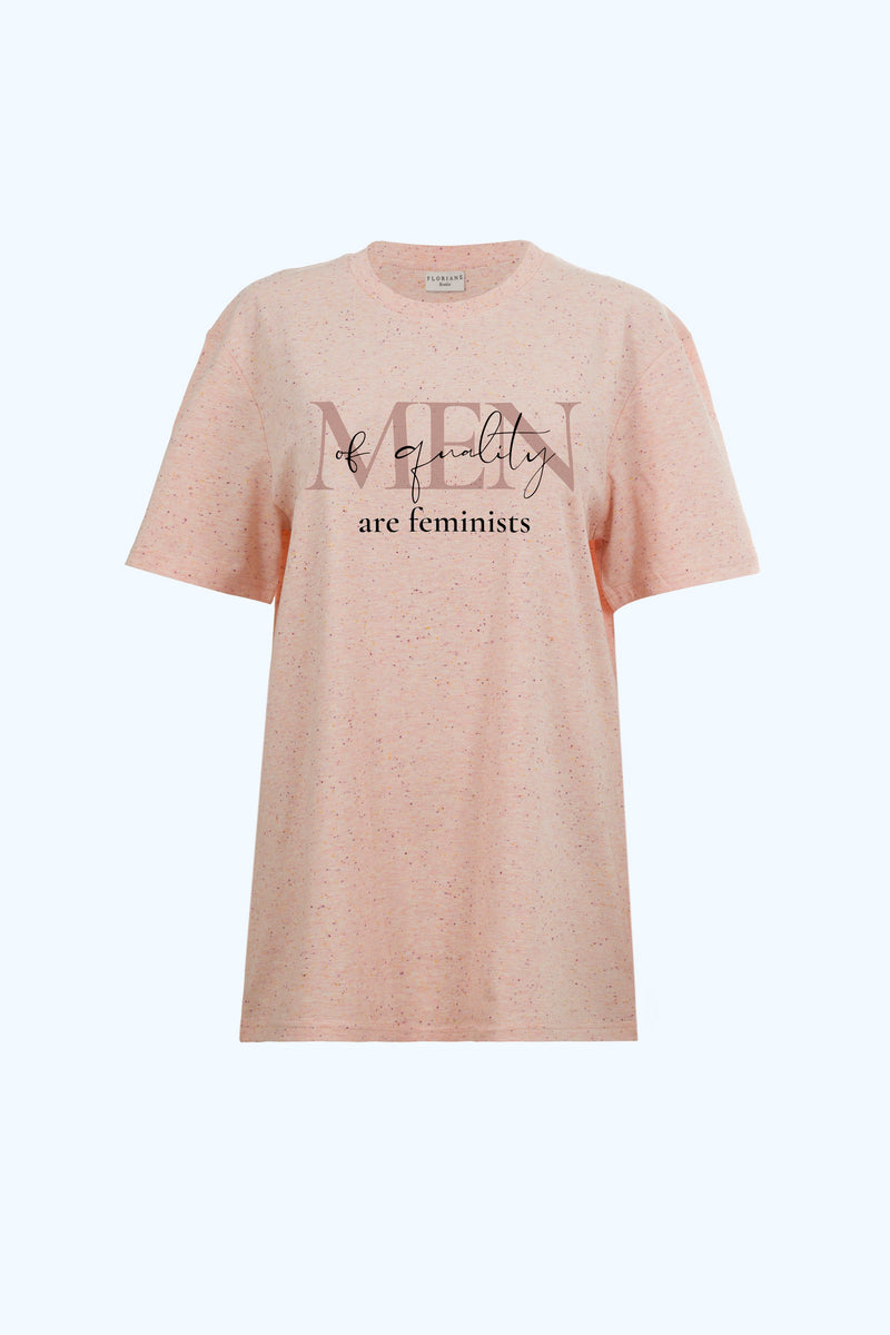 T-shirt Coton Biologique Men of (E)quality Rose