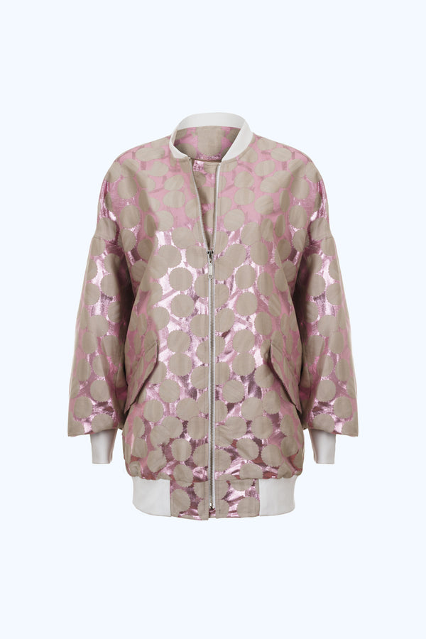 Bomber Freedom Rose et Beige